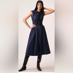 Maeve Navy Midi Dress